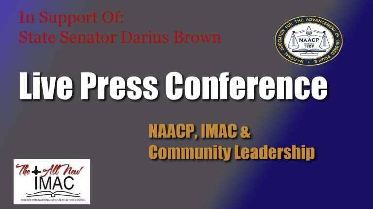 NAACP, IMAC & Delaware Black Leadership Call for Senator Darius Brown to be Reinstated
