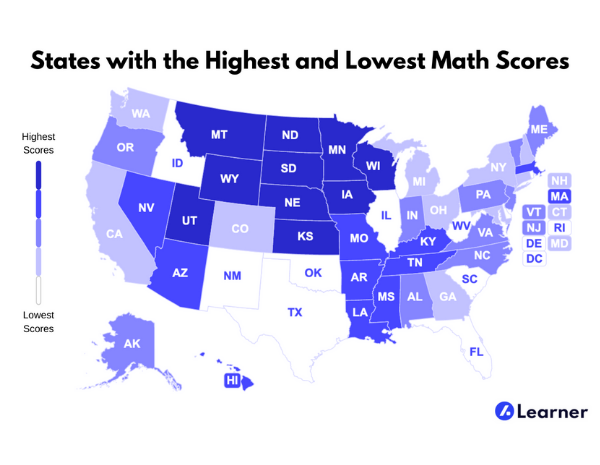 Delaware Ranks #41 for Math Scores in the Nation!