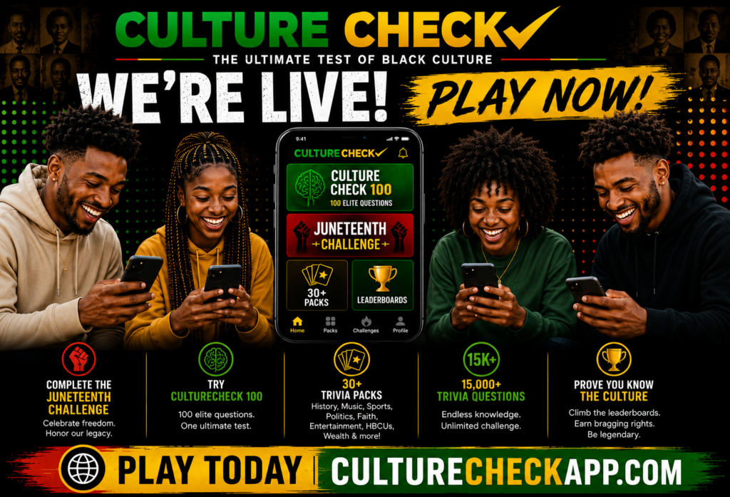 CultureCheck Launches: The Ultimate Test of Black Culture Now Available Online